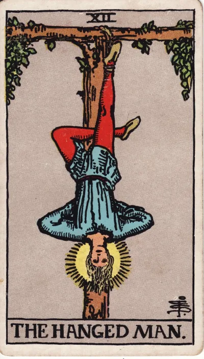 The Hanged Man tarot card