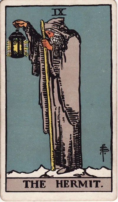The Hermit tarot card