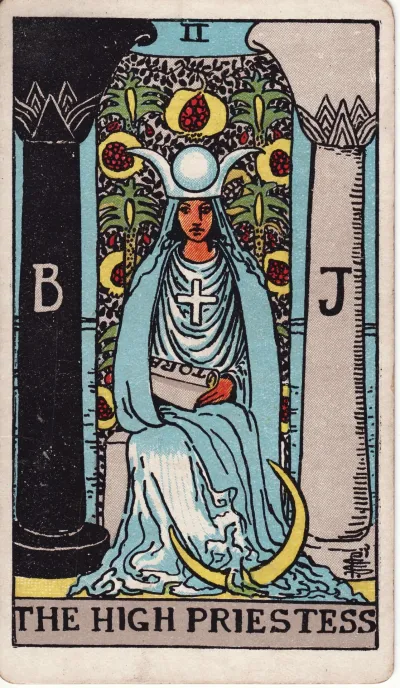 The High Priestess tarot card
