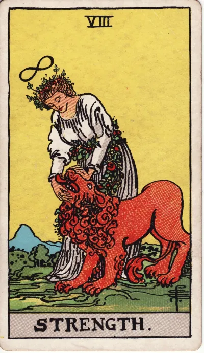 Strength tarot card