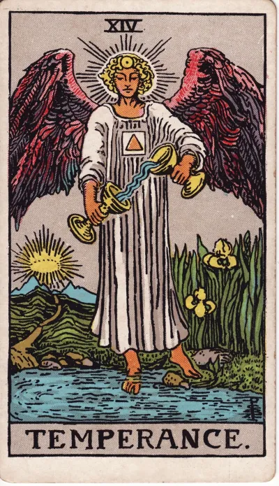 Temperance tarot card