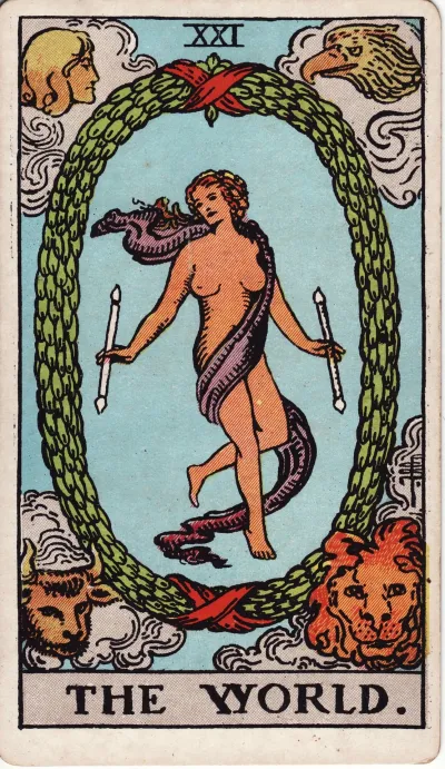 The World tarot card