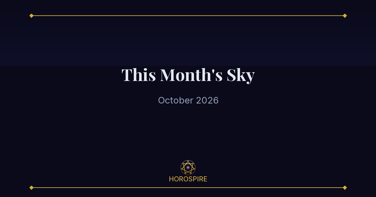 This Month's Sky, October 2026 | Horospire